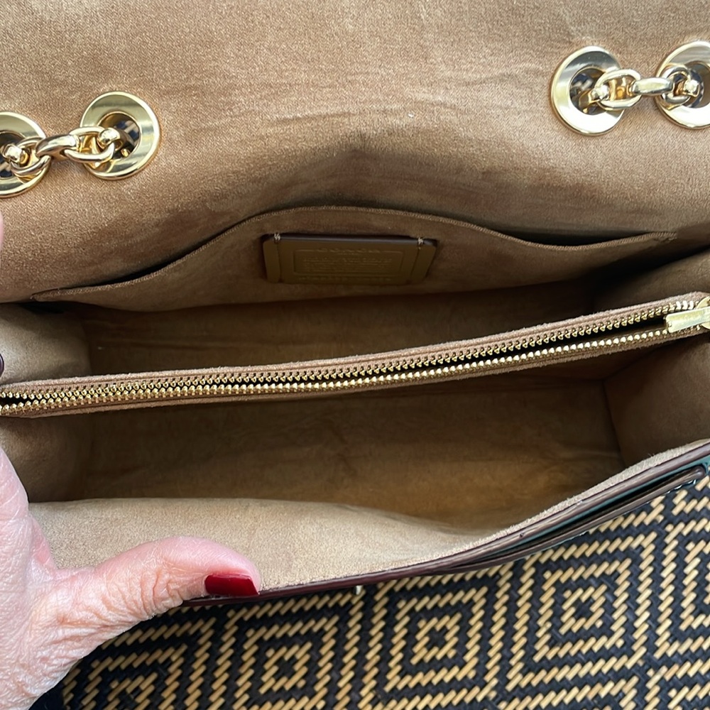 COACH CA238 Lane Shoulder Bag With Whipstitch In Marine Multi blue - Picture 13 of 16